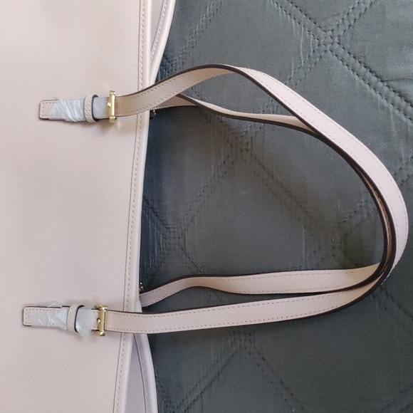 Michael Kors Jet Set Travel Top Zip Soft Pink Large Leather Tote Bag NWT - Picture 7 of 9